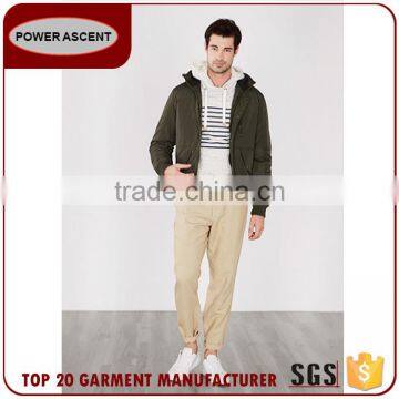 Latest Design Trim Hoody Casual Men Padding Quiltted Jacket For Sale photo-6
