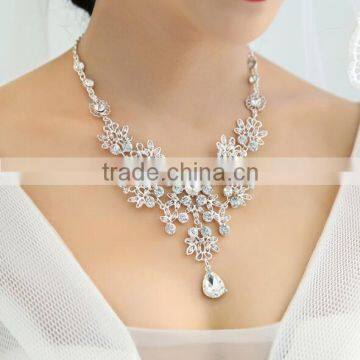 Zm34114a Fashion Women Jewelry Bridal Earrings Necklace Set photo-2