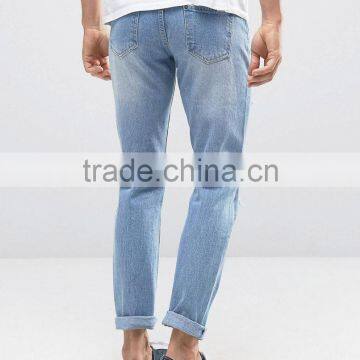 Whosale Street Jeans Denim Jeans Stone Wash Jeans for Men photo-2