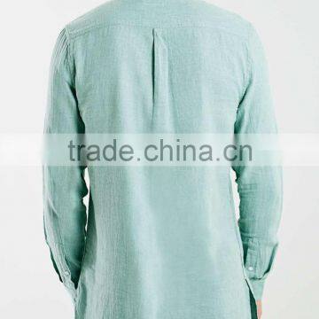 2016 Latest Dress Designs Mens Hemp Dress Linen Shirts photo-4