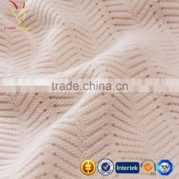Soft Best Quality 100% Pure Cable Knitted Cashmere Blanket photo-4