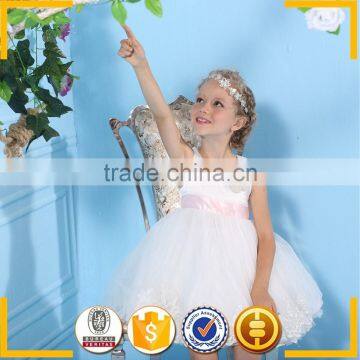 White Party Dresses for 8 Year Old Girls Baby Girl Princess Dresses photo-4