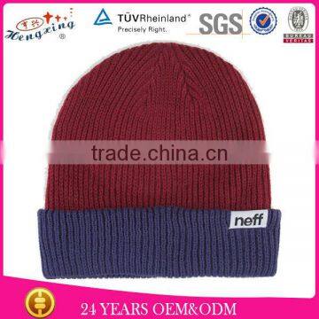 Two Color Beanie/Custom Blank Beanie/Beanie Cap And Hat