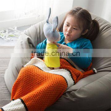2017 Fashion Style Cute Gift for Girls Air Conditioning Mermaid Knit Blanket photo-5