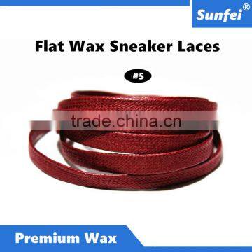 New Arrival Sport Exercise Charm Waxed Cotton Shoelace for Canvas and Air Sneakers - eBay/Amazon Supplier - All Size - Maroon