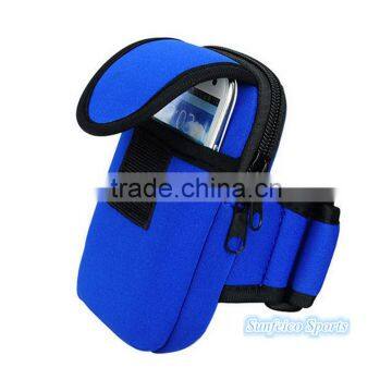 Dual Pocket Running Gym Sports Armband with Large Secure Zippered Phone Pocket~6 Colors Available~Accept Custom