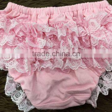 RANDOM DELIVERY ONLY Baby Girls Lace Bloomers Infant Bloomers Baby Bloomers Baby Shorts Girls Lace Ruffle Diaper Cover photo-2