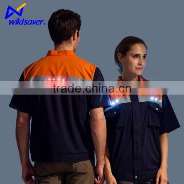 New Style Formal Reflective Safety Short Sleeve Uniform For Night Working photo-2