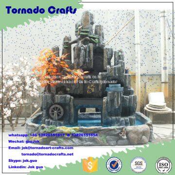 2017 Newly Shop Decoration Indoor Artificial Waterfall Rockery Waterfall Fountain photo-3