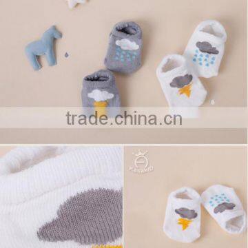 Cute Baby Cotton Socks, Silicone Print Baby Socks photo-2