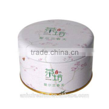 wholesale custom flower tea round tin box