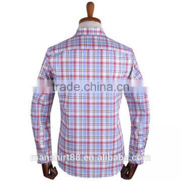 Latest Nice Checked Causal Sport Shirt 100% Cotton Men Shirt photo-4