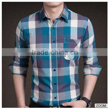 2015 Autumn New Shirt Plaid Shirt Cotton Shirt Man Shirt Men's Clothing photo-2