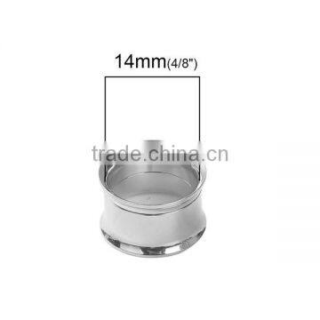 12mm Stainless Steel Ear Stretcher Expander Cylinder Silver Tone Body Jewellery Piercing photo-2