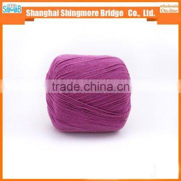 China supplier from knitted cotton yarn factory cheap wholesale cotton yarn with silk for yarns knitting