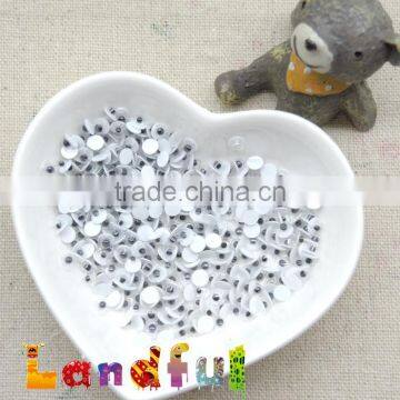 Black and White Flat Back Toy Movable Eyes Handicraft Round Googly Eyes photo-3