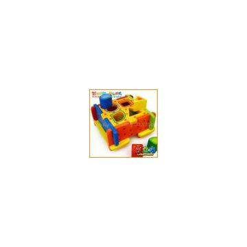 DIY Geometric Block Shape Recognition Box Composite Wood Early Childhood Educational Toys