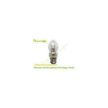 Natural White Christmas 3 Watt Dimmable Led Candle Bulbs B22 For Exhibition Hall