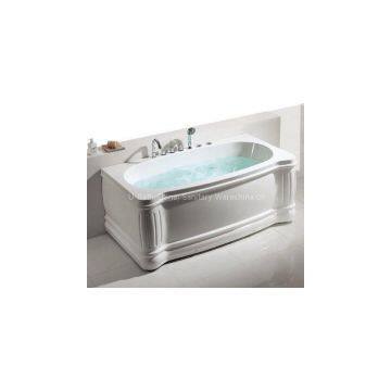Factory direct acrylic massage bathtub of wall back installation