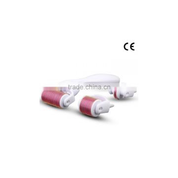 666 High quality skin vibrating derma roller 3 in 1 derma roller 180 / 600 / 1200 with skin vibrating derma roller