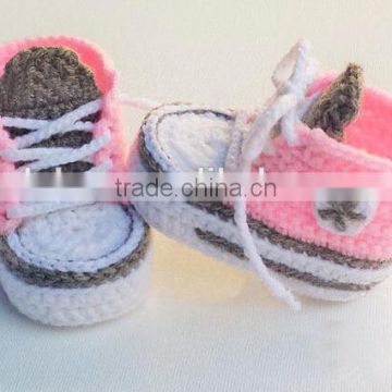 Baby Toddlers Handmade Crochet Knit Yarn Booties Soft Sole Shoes Socks Sandals