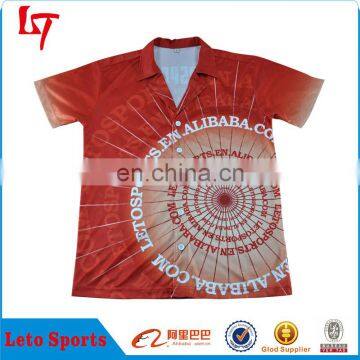 custom sublimation polyester dart game shirts clothing