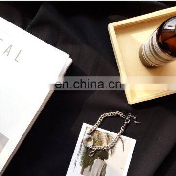 Water Drop Bracelet Simple Transparent Disk Glossy Glass Bead Bracelet photo-5