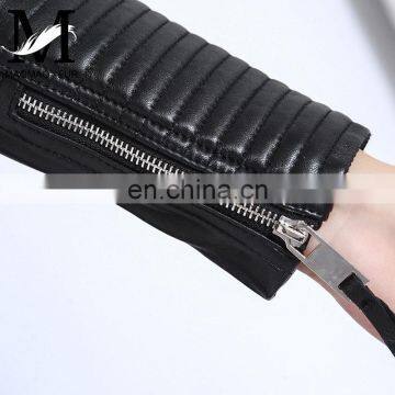 2017 Wholesale Women Real Leather Coat Lady Spring Overcoat