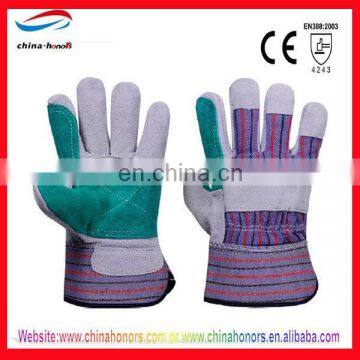 Double Palm Leather Work Glove/leather Glove Manufacturer