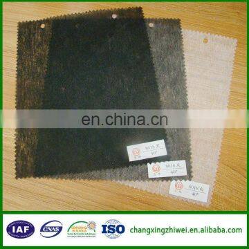 23-25gsm single dot or double dot pa coating polyester yarn fabric nonwoven interlining