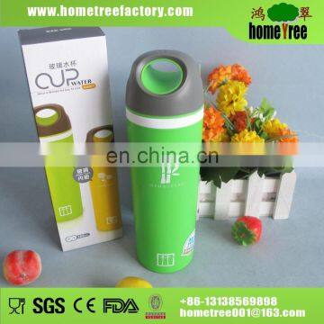 Hand Ring Lid Double Wall Vacuum Insualted Thermal Glass Inner Tumbler Water Cups