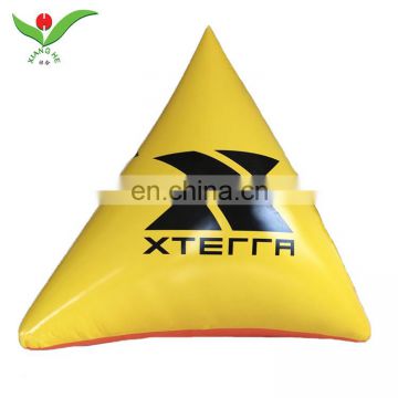 Water event Race Markers triangle pyramid shape inflatable buoy