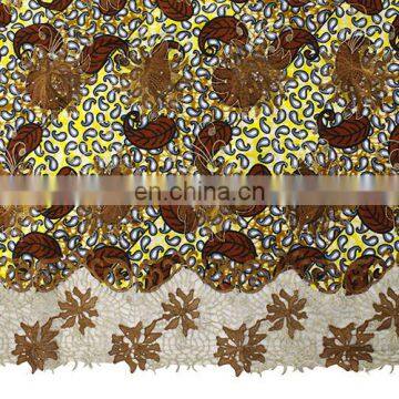 2016 Unique African Print With Tulle Fabric for Women photo-2