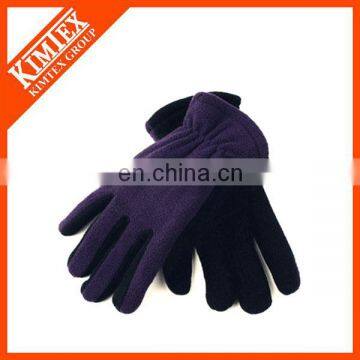 Wholesale winter knitted custom purple glove