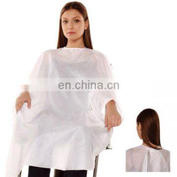 Disposable Plastic Hair Coloring Cape for Salon Using photo-6