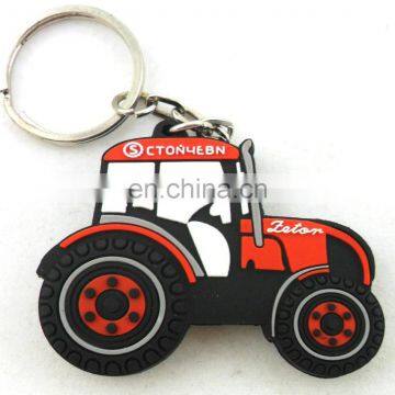 custom soft pvc rubber car logo keyring