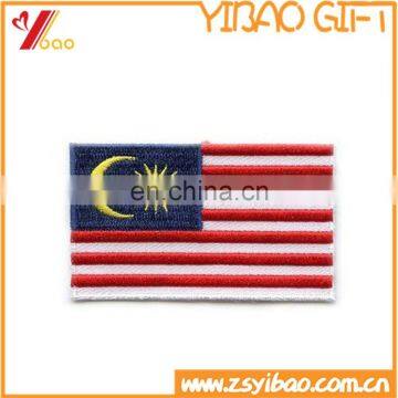 Customized 100% embroidered country flag patch,custom iron on embroidered patches