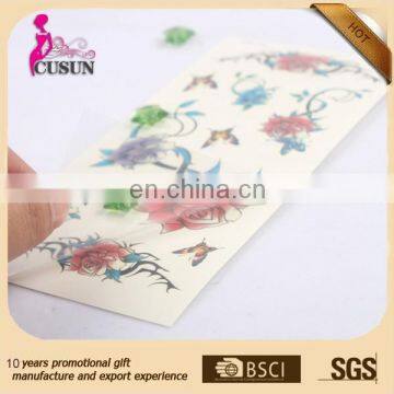 custom waterproof temporary tattoo skin safe temporary tattoo sticker