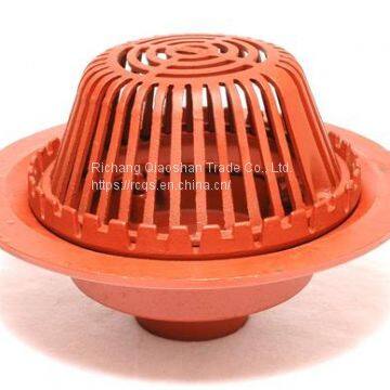 3000 Series Cast Iron Roof Drain with 6 Inch Push-On Outlet for Roof Drainage