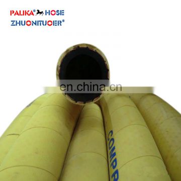 High pressure textile braided 2 inch 3 inch hose yellow color