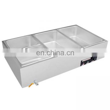 Hot Sale Commercial Stainless Steel GasBainMarieFood Warmer,GasBainMarieWith Cabinet