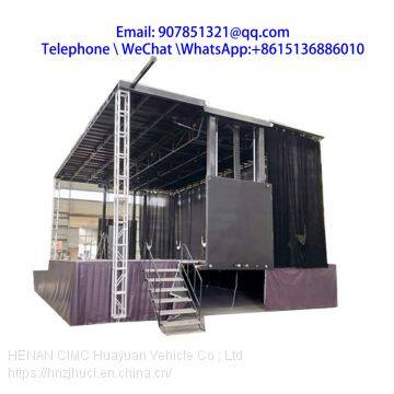 12m LED mobile stage car trailer sales