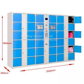PIN System Locker for Sumpermart Fingerprint Password Shipping Cabinet Professional Customization From China photo-3
