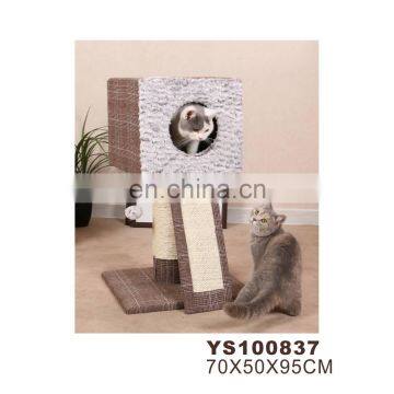 Factory direct sale Home Style Wooden Cat Tree Cat Play House