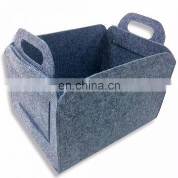 Set of 3 Felt Storage Boxes Felt Storage Organizer Box Basket photo-3