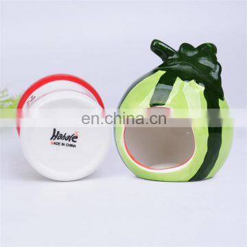 Cute Cartoon Fruit Small Animals House Cave Ceramic Pet Nest For Hamster photo-2