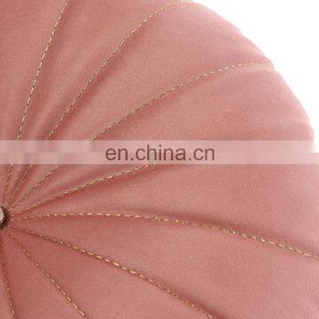 Wholesale Comfortable Fashion Micro Mink Circle Chair Cushions With Button for Living Room photo-5