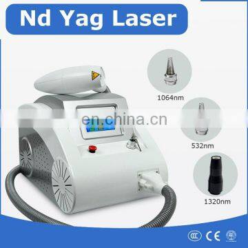 Portable q switch nd yag laser tattoo removal