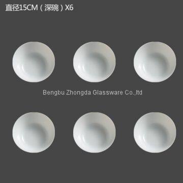 Tempered Microwave Safe Opal Glass Dinnerware photo-3