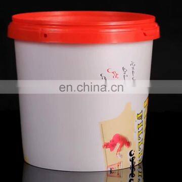 Qingdao RULY manufacture 500ml 1L 2L 3L 4L 5L food grade plastic buckets with lid with handle